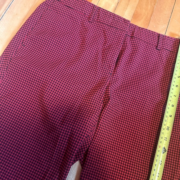 Tristan Red and Black Ankle Checkered Pants - Picture 4 of 5